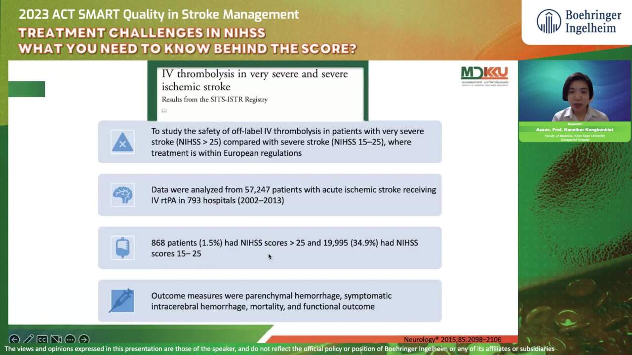 Treatment Challenges in NIHSS