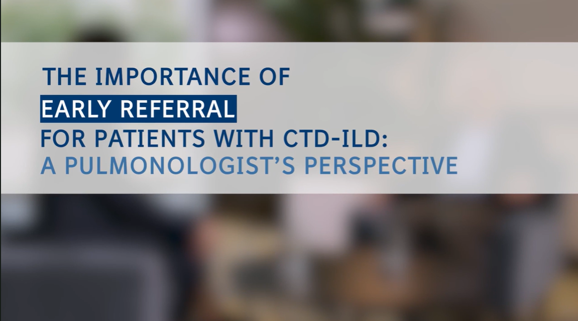 1.3. ILD Talks PPF in CTD-ILD: The importance of early referral for patient